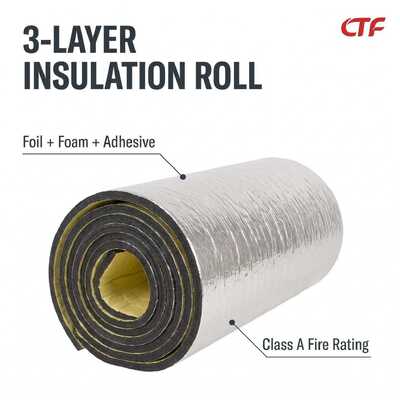 Cross-linked closed cell polyofin foam roofing insulation