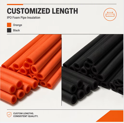 Flame Retardant IPO Seamless Cross Linked Polyolefin Foam Insulation Pipe for HVAC Air Conditioning Duct Welding Pipe and Kitchen Applications