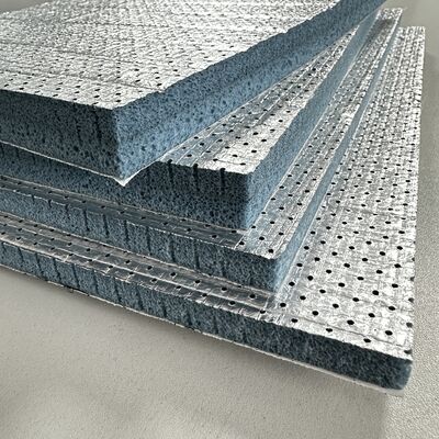 Semi Open Cell Polyolefin PO Acoustic Foam with Aluminum Foil Layer and Adhesive Backing Premium Noise Reduction Insulation Boards Fire Resistant and Easy to Install for Ventilation Systems