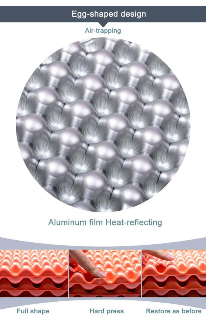 Оптовая двойная складная спальная кровать белая алюминиевая пленка закрытая камера IXPE XPE пенная спальная подушка для водонепроницаемого кемпинга для 2 человек 4