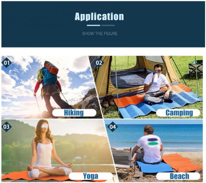 Оптовая двойная складная спальная кровать белая алюминиевая пленка закрытая камера IXPE XPE пенная спальная подушка для водонепроницаемого кемпинга для 2 человек 8