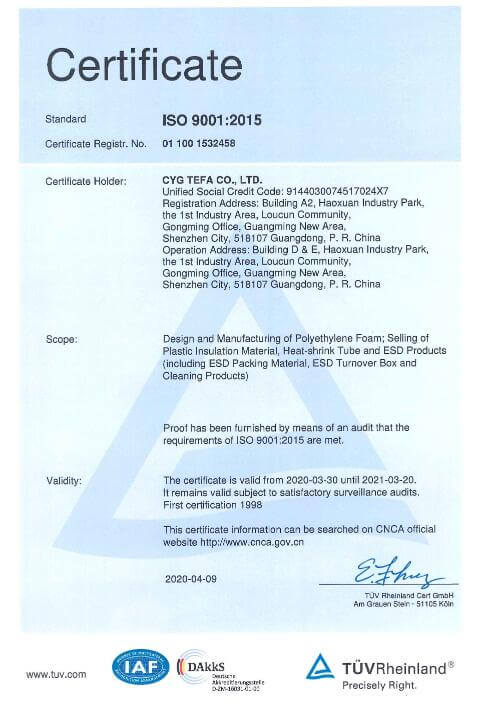 Перекрестно связанная пенопластика с закрытыми ячейками. Теплоизоляционный лист XPE / IXPE 25