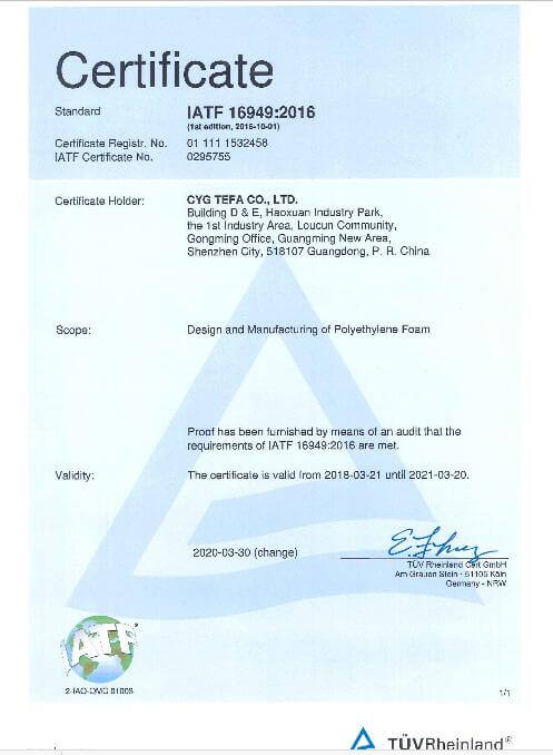 Перекрестно связанная пенопластика с закрытыми ячейками. Теплоизоляционный лист XPE / IXPE 26